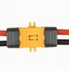 Wtyki XT60-L z osłoną i stopką - Konektor XT60-L - kompletne złącze wysokoprądowe - 1 para